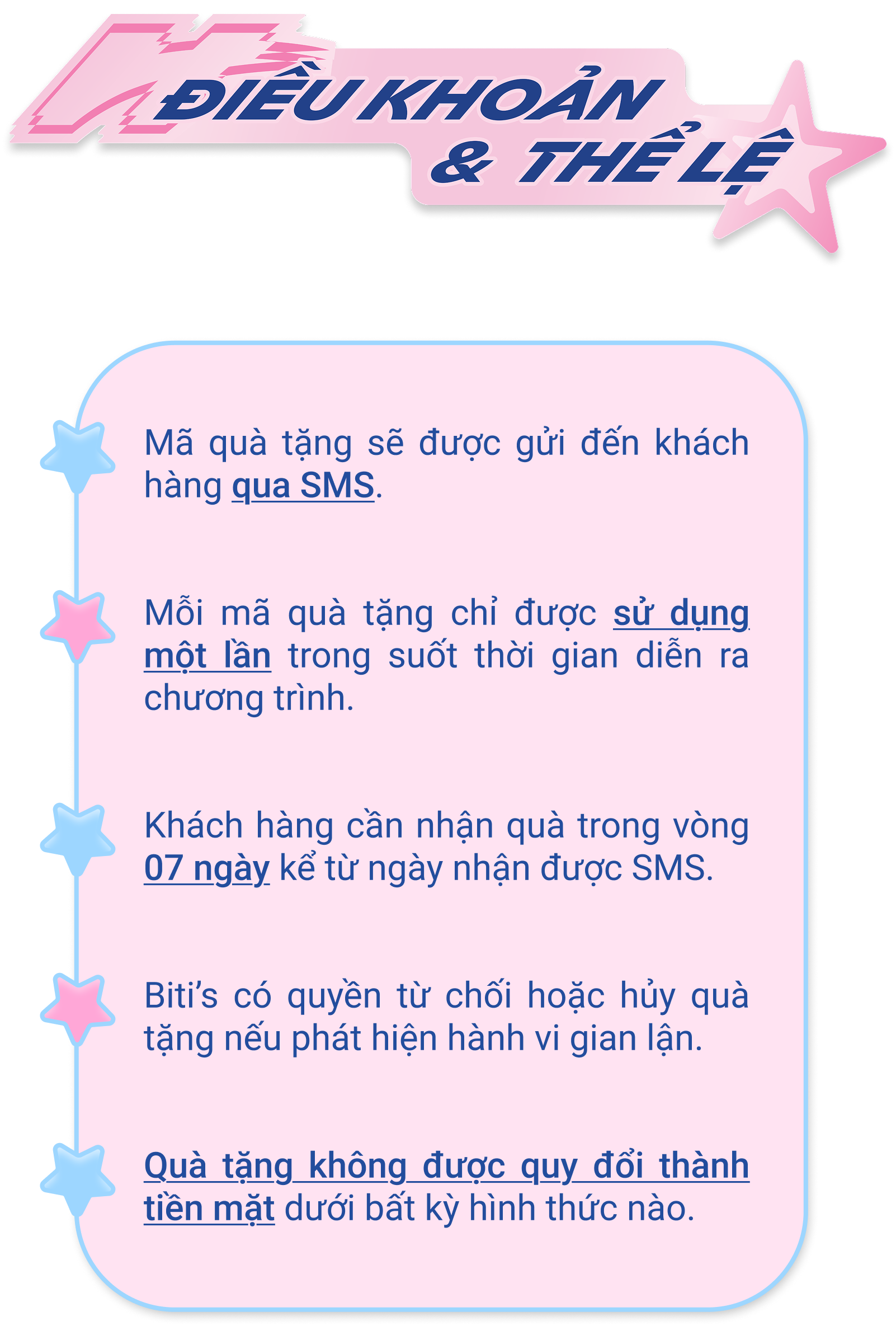 Điều khoản & Thể lệ